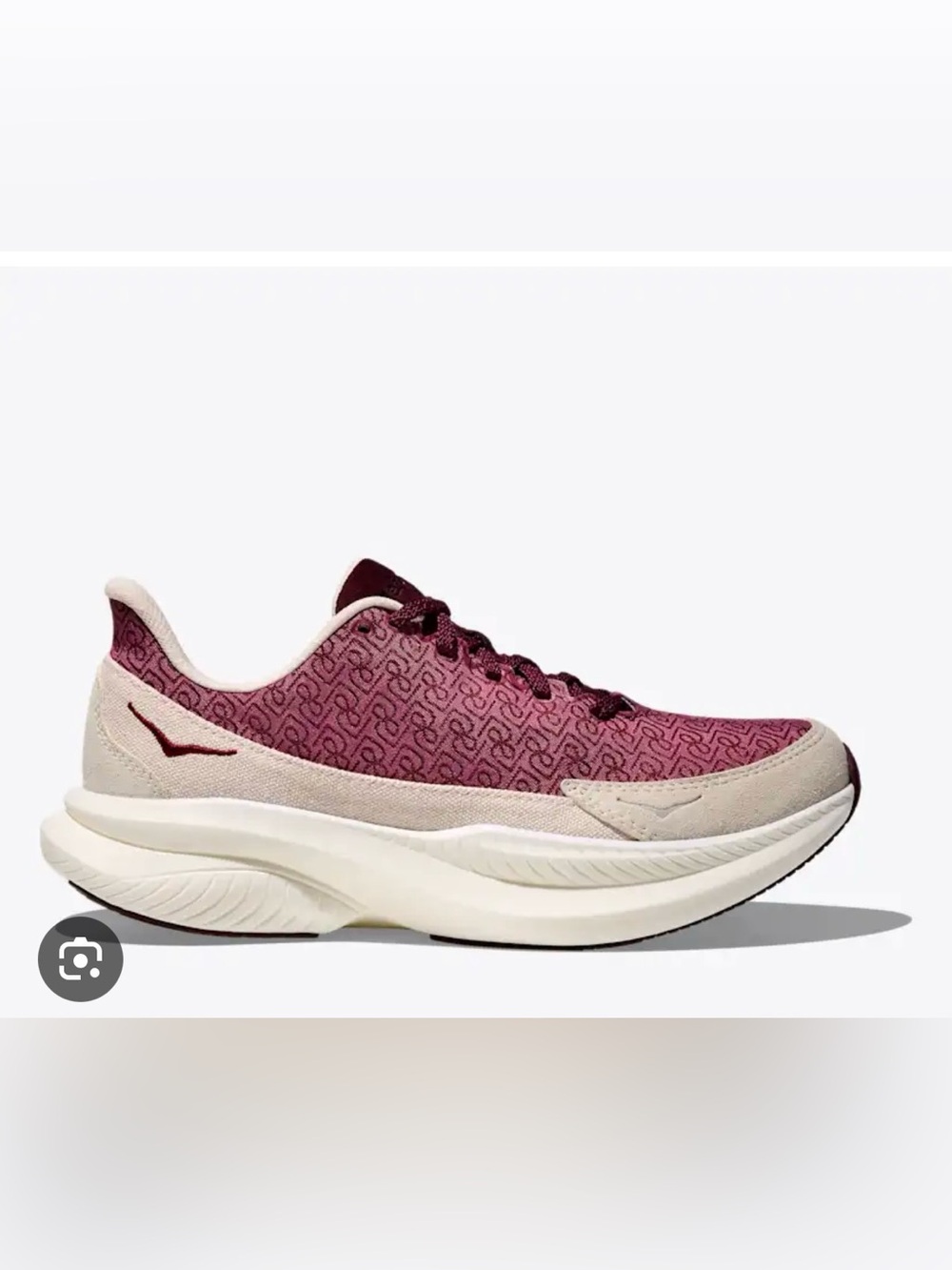 Reformation x Hoka Burgundy Mach 6 Running Shoe Sneakers